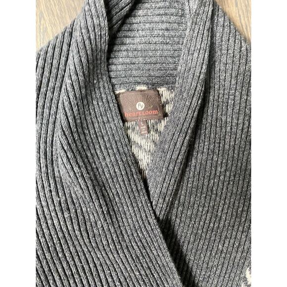 Heartloom Revolve Cape Sweater Poncho Lambswool blend ~ L - Picture 6 of 6